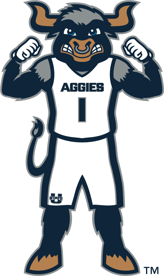 Utah State Aggies 2019-Pres Mascot Logo v3 diy DTF decal sticker